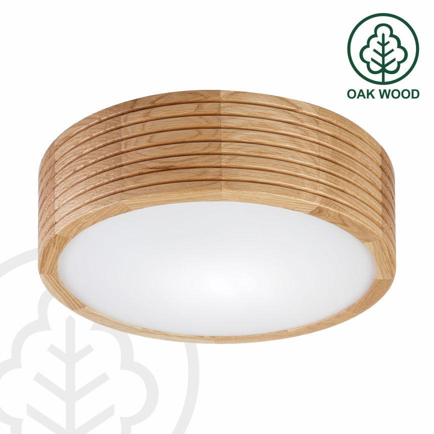 Brilagi - Plafonnier LED CARVALHO MODERN 1xE27/60W/230V Ø 27,5 cm chêne
