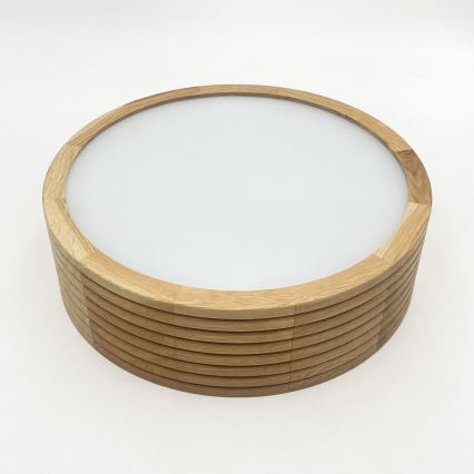Brilagi - Plafonnier LED CARVALHO MODERN 1xE27/60W/230V Ø 27,5 cm chêne