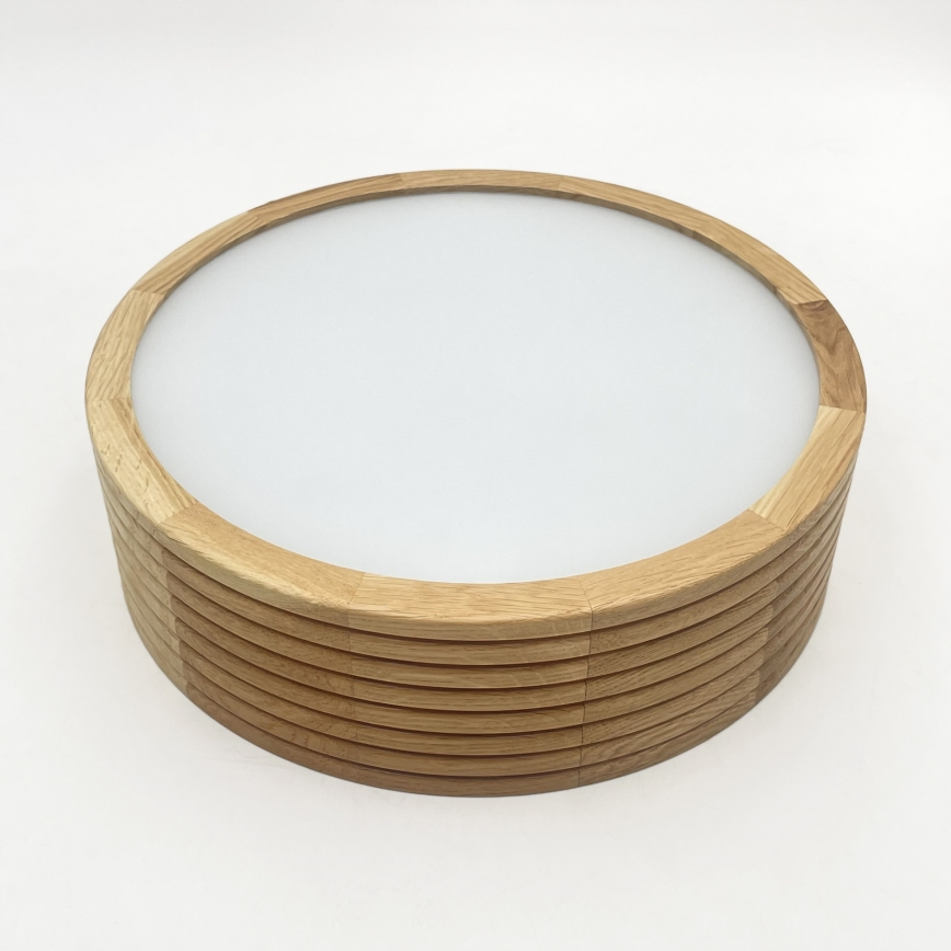Brilagi - Plafonnier LED CARVALHO MODERN 1xE27/60W/230V Ø 27,5 cm chêne