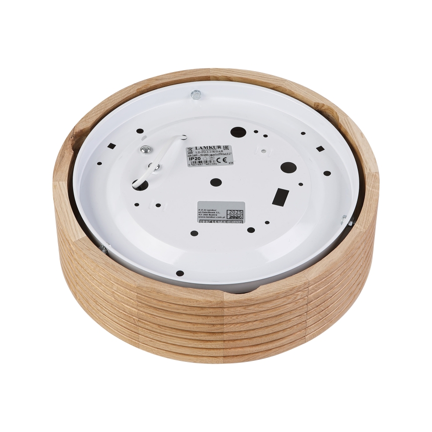 Brilagi - Plafonnier LED CARVALHO MODERN 1xE27/60W/230V Ø 27,5 cm chêne