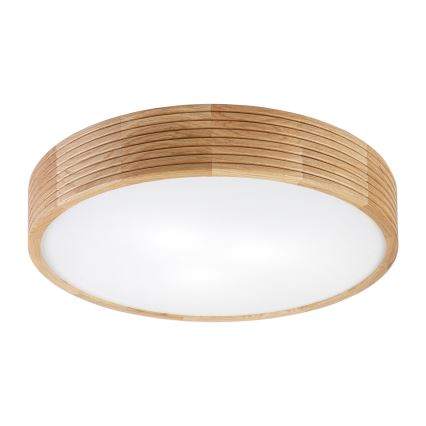 Brilagi - Plafonnier LED CARVALHO MODERN 3xE27/60W/230V Ø 47,5 cm chêne