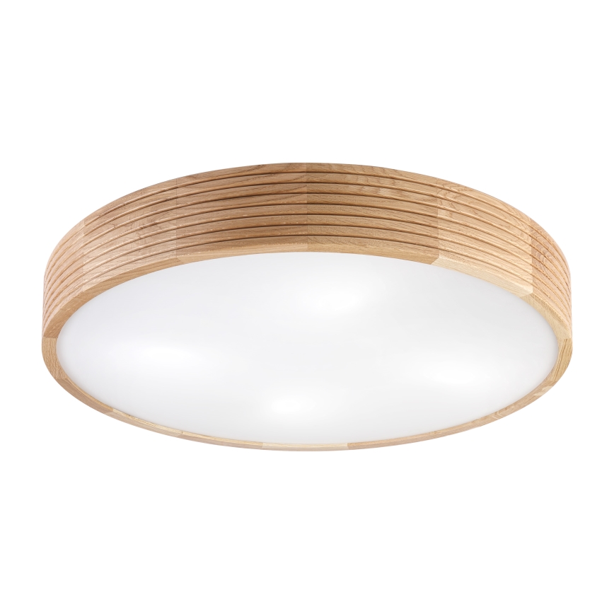 Brilagi - Plafonnier LED CARVALHO MODERN 4xE27/60W/230V chêne Ø 57,5 cm