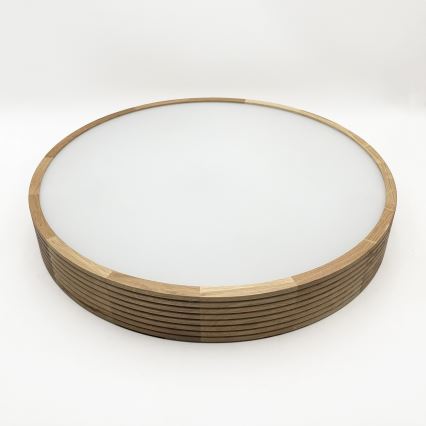 Brilagi - Plafonnier LED CARVALHO MODERN 4xE27/60W/230V chêne Ø 57,5 cm