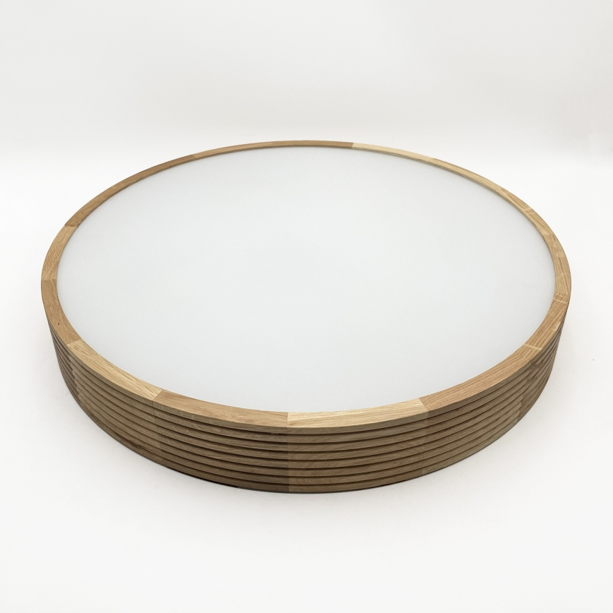 Brilagi - Plafonnier LED CARVALHO MODERN 4xE27/60W/230V chêne Ø 57,5 cm