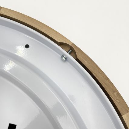 Brilagi - Plafonnier LED CARVALHO MODERN 4xE27/60W/230V chêne Ø 57,5 cm
