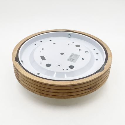 Brilagi - Plafonnier LED CARVALHO MODERN SLIM 1xE27/60W/230V Ø 27,5 cm chêne