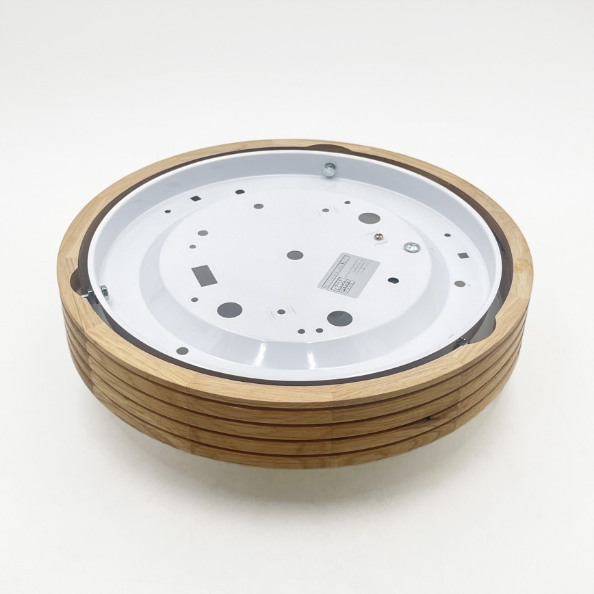Brilagi - Plafonnier LED CARVALHO MODERN SLIM 1xE27/60W/230V Ø 27,5 cm chêne