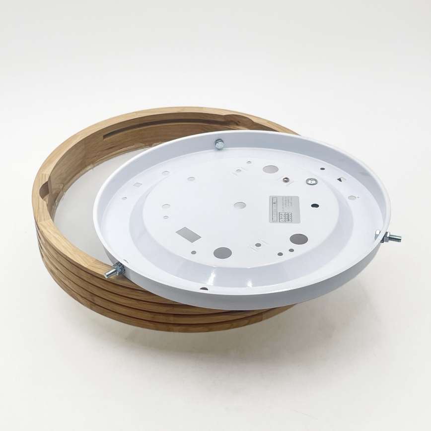 Brilagi - Plafonnier LED CARVALHO MODERN SLIM 1xE27/60W/230V Ø 27,5 cm chêne