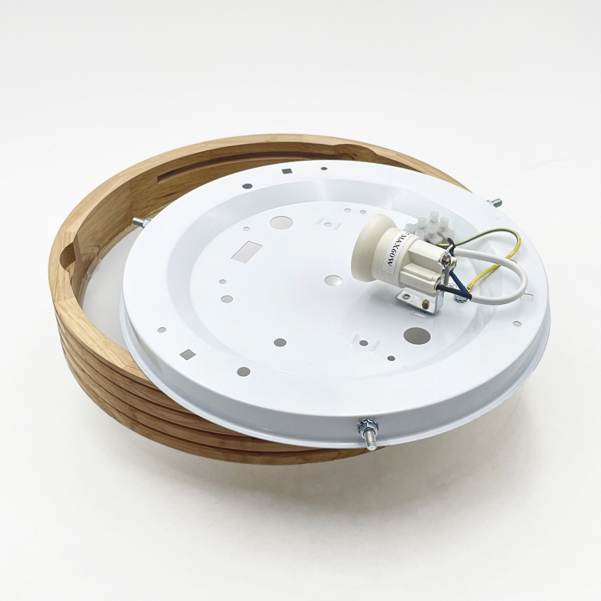 Brilagi - Plafonnier LED CARVALHO MODERN SLIM 1xE27/60W/230V Ø 27,5 cm chêne