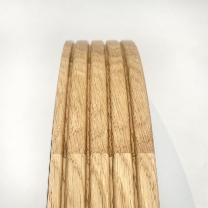 Brilagi - Plafonnier LED CARVALHO MODERN SLIM 1xE27/60W/230V Ø 27,5 cm chêne