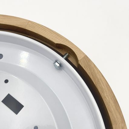 Brilagi - Plafonnier LED CARVALHO MODERN SLIM 1xE27/60W/230V Ø 27,5 cm chêne