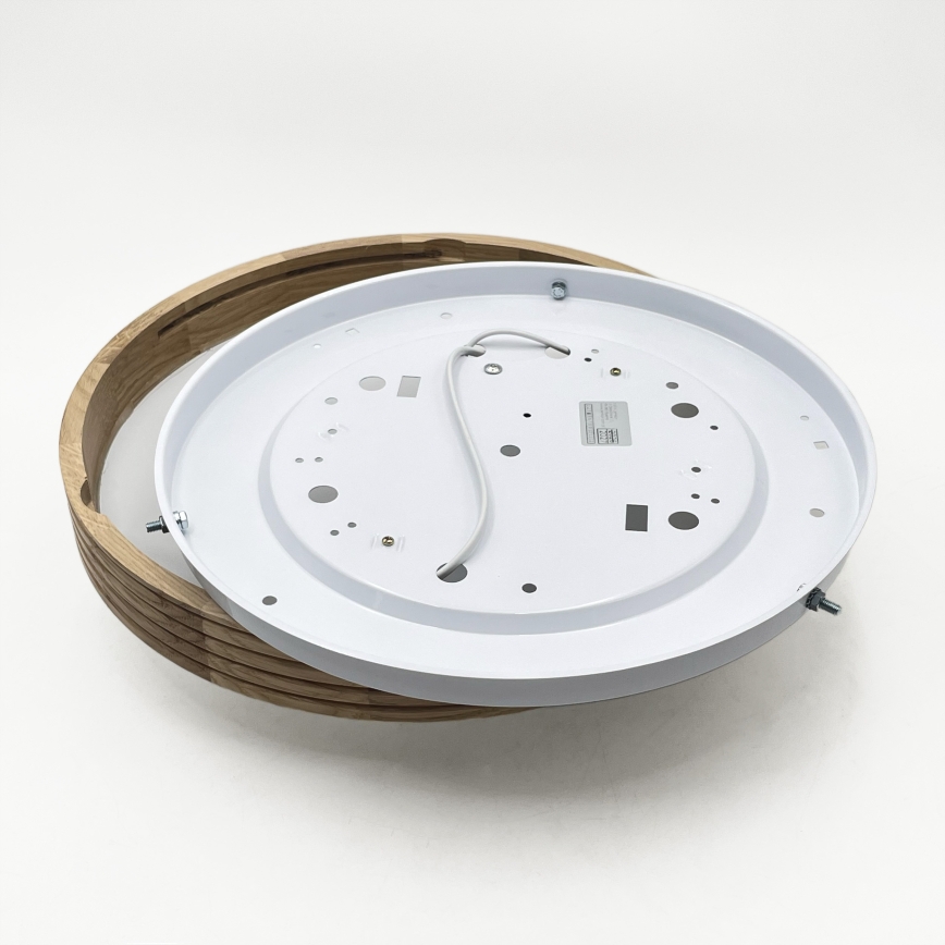 Brilagi - Plafonnier LED CARVALHO MODERN SLIM 2xE27/60W/230V Ø 37,5 cm chêne