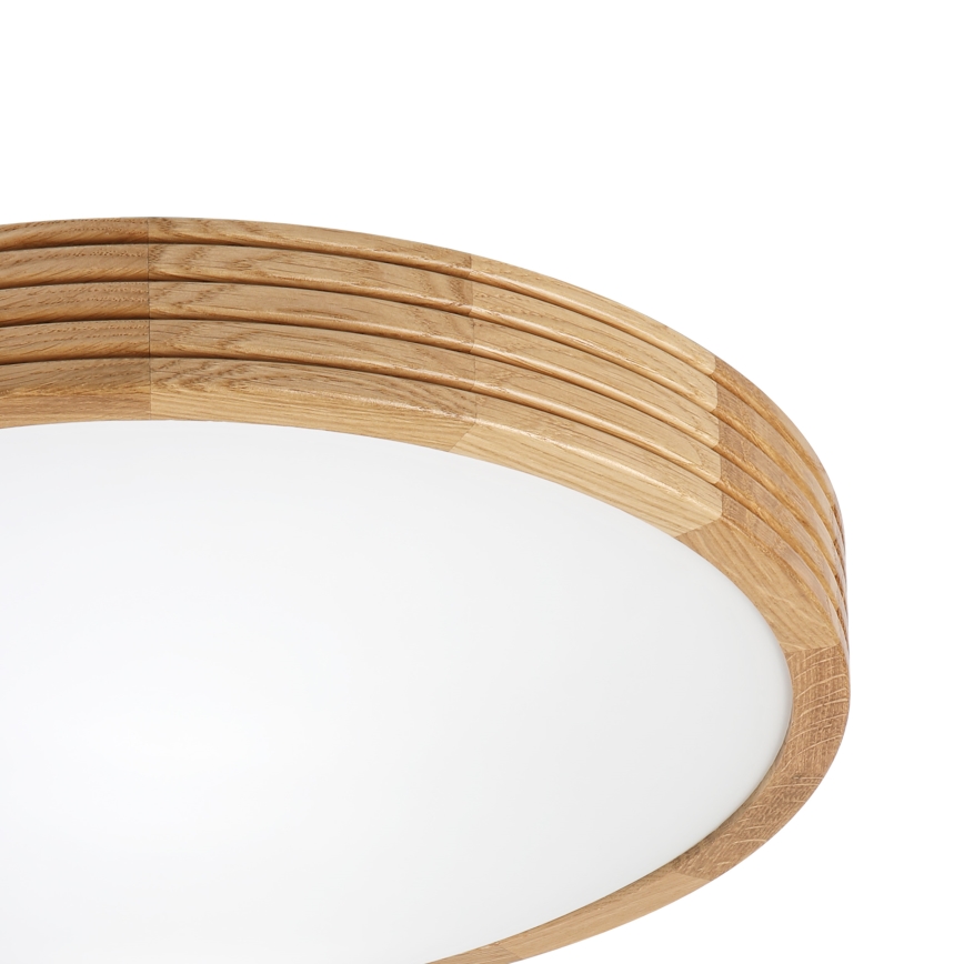 Brilagi - Plafonnier LED CARVALHO MODERN SLIM 2xE27/60W/230V Ø 37,5 cm chêne
