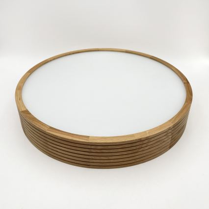Brilagi - Plafonnier LED CARVALHO MODERN SLIM 3xE27/60W/230V Ø 47,5 cm chêne