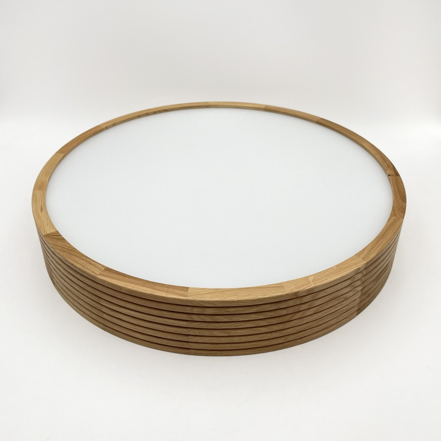 Brilagi - Plafonnier LED CARVALHO MODERN SLIM 3xE27/60W/230V Ø 47,5 cm chêne