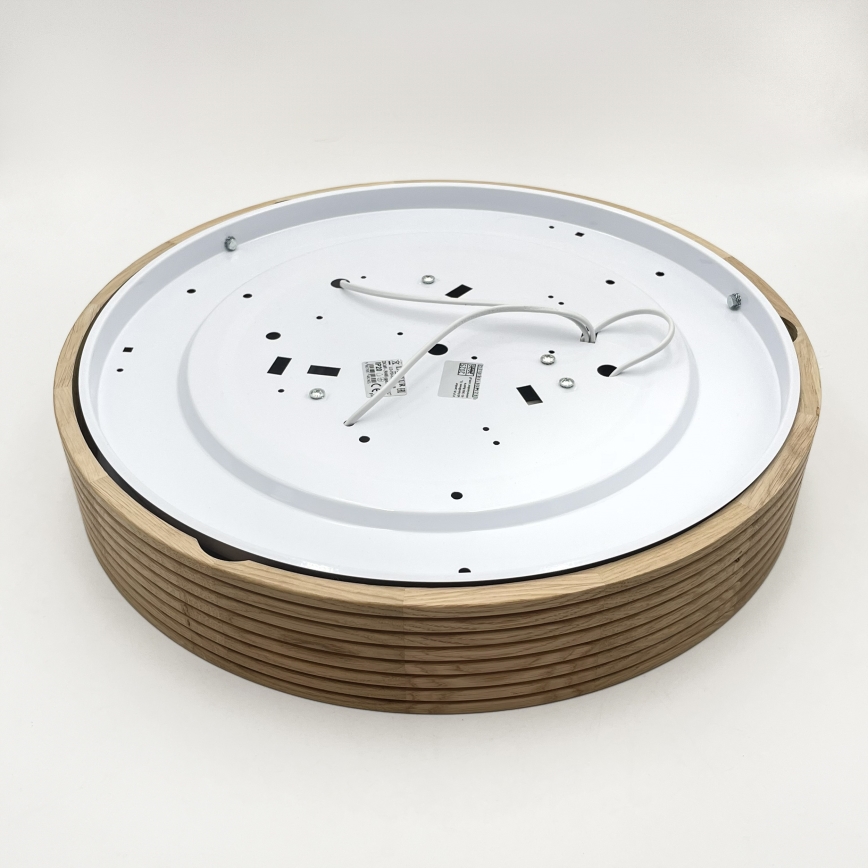 Brilagi - Plafonnier LED CARVALHO MODERN SLIM 3xE27/60W/230V Ø 47,5 cm chêne