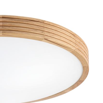 Brilagi - Plafonnier LED CARVALHO MODERN SLIM 3xE27/60W/230V Ø 47,5 cm chêne