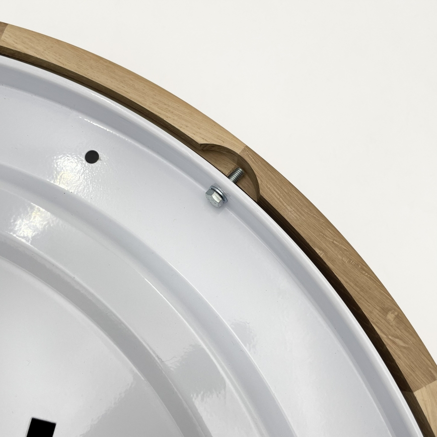 Brilagi - Plafonnier LED CARVALHO MODERN SLIM 3xE27/60W/230V Ø 47,5 cm chêne