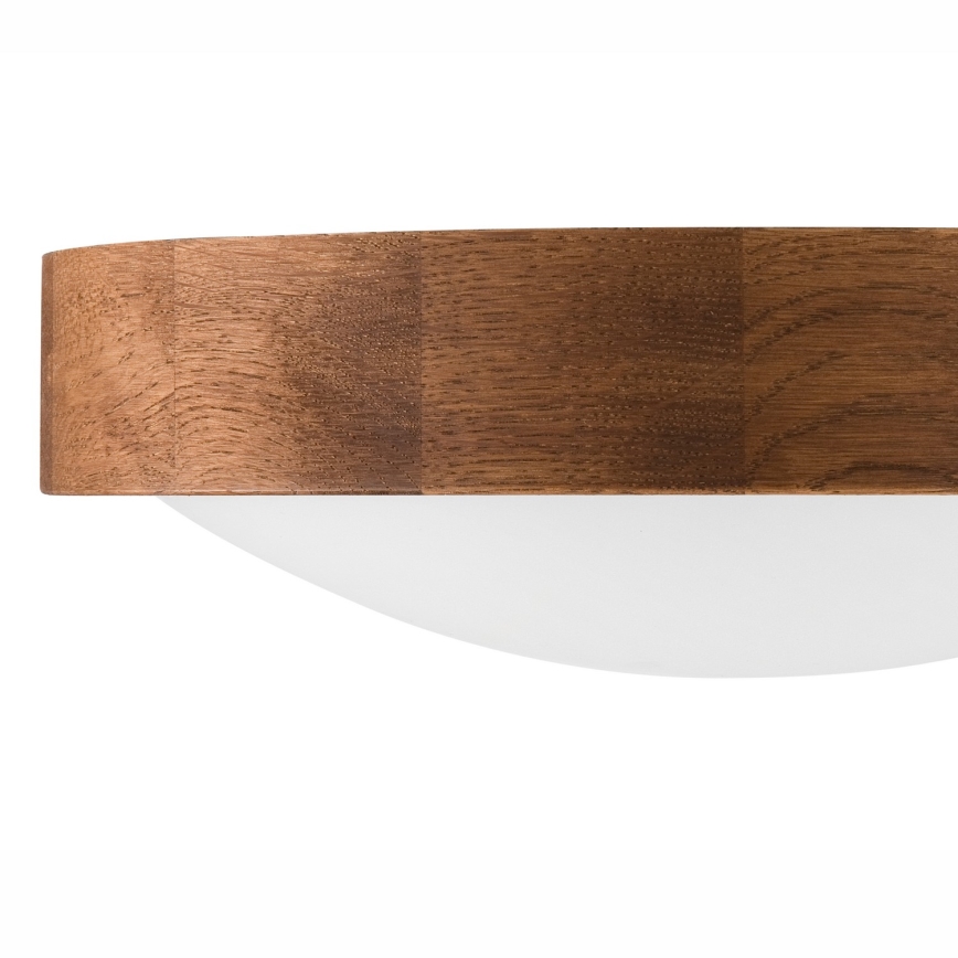 Brilagi - Plafonnier LED CARVALHO SLIM 1xE27/15W/230V chêne cerisier Ø 27 cm