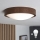 Brilagi - plafonnier LED CARVALHO SLIM 1xE27/15W/230V chêne/noyer Ø 27 cm
