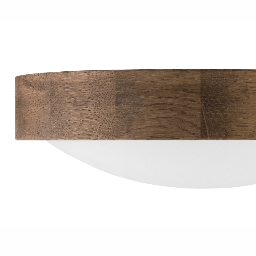 Brilagi - plafonnier LED CARVALHO SLIM 1xE27/15W/230V chêne/noyer Ø 27 cm