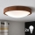 Brilagi - Plafonnier LED CARVALHO SLIM 2xE27/15W/230V finition chêne/cerisier Ø 37 cm
