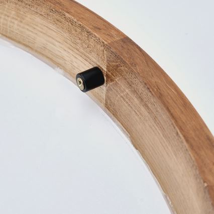 Brilagi - Plafonnier LED CARVALHO SLIM 2xE27/15W/230V finition chêne/cerisier Ø 37 cm