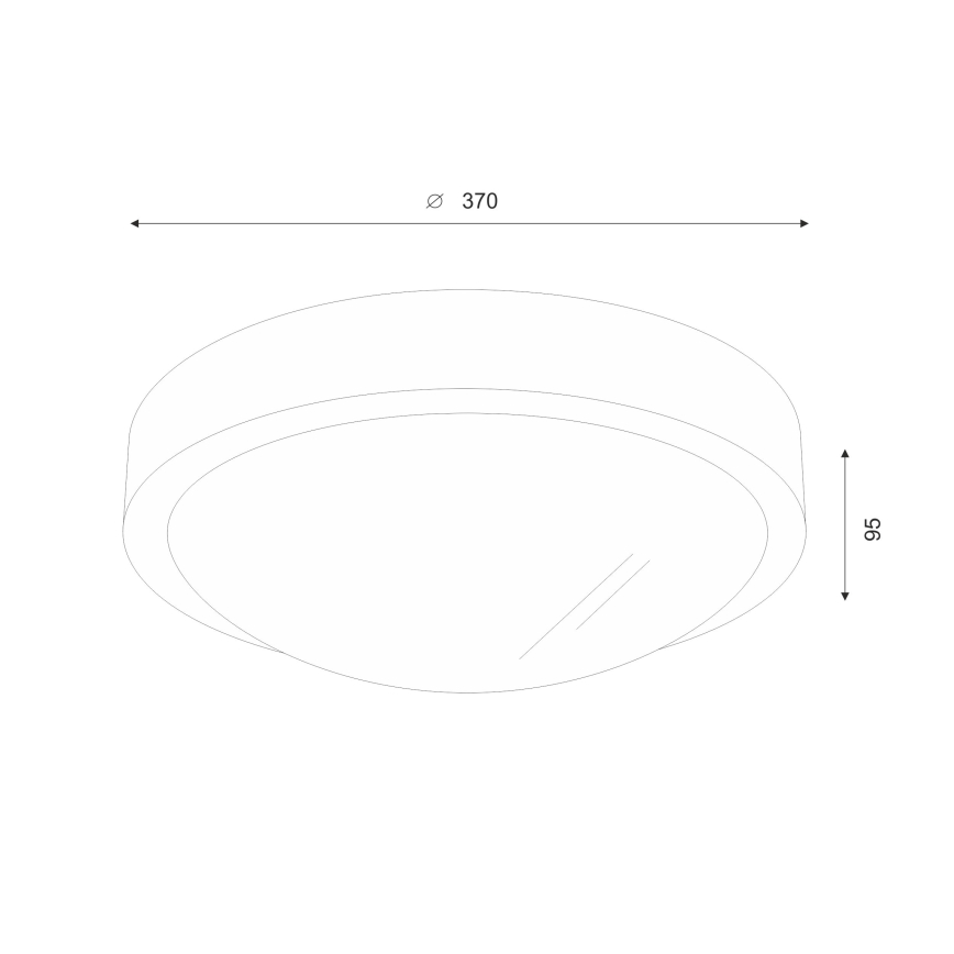 Brilagi - Plafonnier LED CARVALHO SLIM 2xE27/15W/230V, finition chêne/noyer, Ø 37 cm
