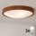 Brilagi - Plafonnier LED CARVALHO SLIM 3xE27/15W/230V, finition chêne cerisier, Ø 47 cm