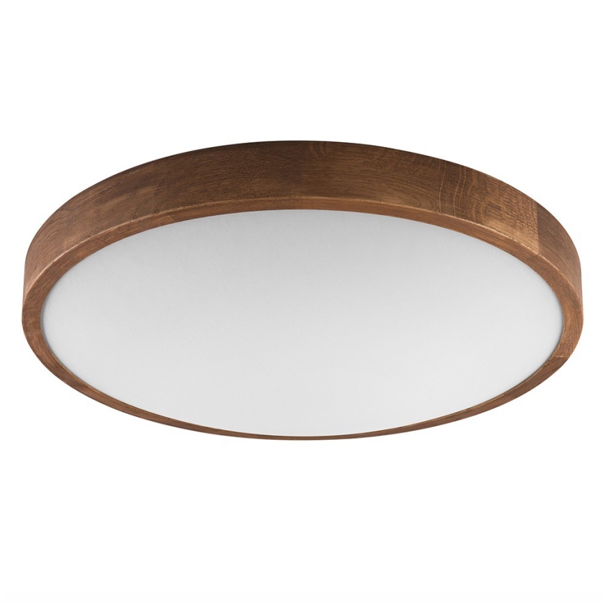Brilagi - Plafonnier LED CARVALHO SLIM 3xE27/15W/230V, finition chêne cerisier, Ø 47 cm