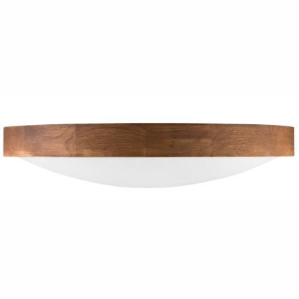 Brilagi - Plafonnier LED CARVALHO SLIM 3xE27/15W/230V, finition chêne cerisier, Ø 47 cm