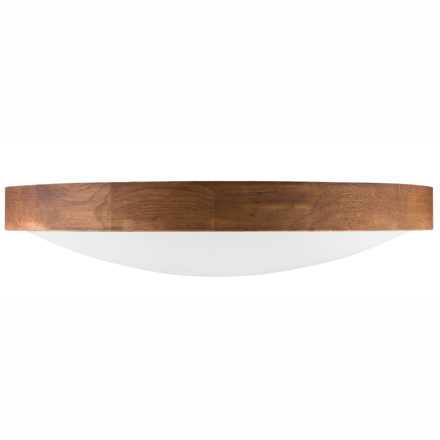 Brilagi - Plafonnier LED CARVALHO SLIM 3xE27/15W/230V, finition chêne cerisier, Ø 47 cm