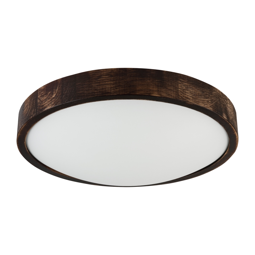 Brilagi - Plafonnier LED CARVALHO SLIM SMOKEY LED/36W/230V chêne Ø 37,5 cm
