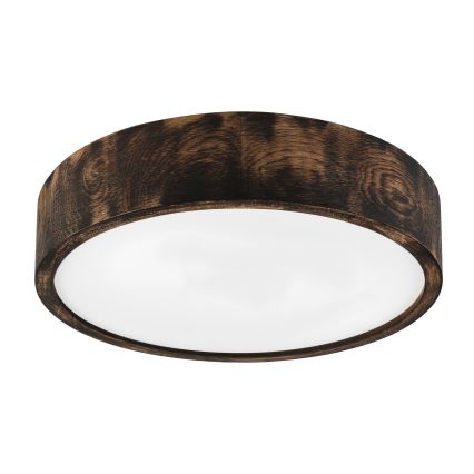 Brilagi - Plafonnier LED CARVALHO SMOKEY LED/36W/230V chêne Ø 37,5 cm