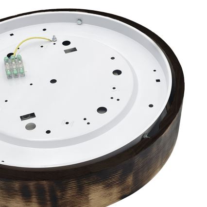 Brilagi - Plafonnier LED CARVALHO SMOKEY LED/36W/230V chêne Ø 37,5 cm