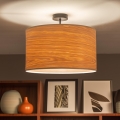 Brilagi - Plafonnier LED CERIA, 1 x E27, 60 W, 230 V, Ø 45 cm, noir/beige