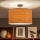 Brilagi - Plafonnier LED CERIA, 1 x E27, 60 W, 230 V, Ø 45 cm, noir/beige
