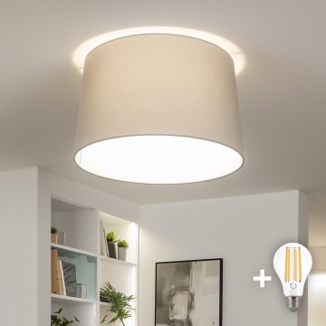 Brilagi - Plafonnier LED CERIA 1xE27/40W/230V Ø 45 cm gris