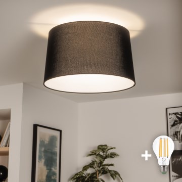 Brilagi - Plafonnier LED CERIA 1xE27/40W/230V Ø 45 cm noir