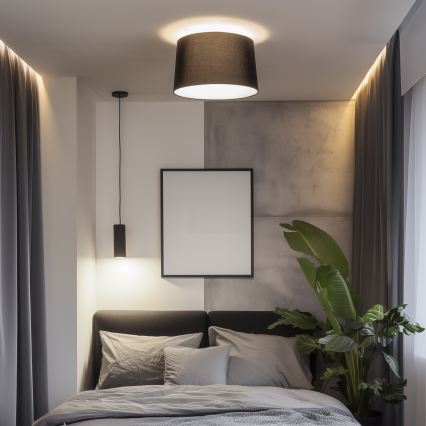 Brilagi - Plafonnier LED CERIA 1xE27/40W/230V Ø 45 cm noir