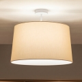 Brilagi - Plafonnier LED CERIA 1xE27/60W/230V Ø 45 cm blanc/beige