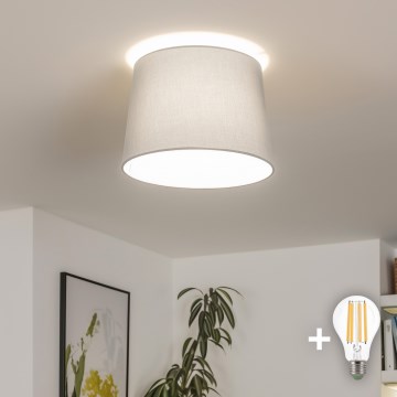 Brilagi - Plafonnier LED CERIA à montage en surface, 1x E27/40W/230V, Ø 30 cm, gris