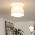 Brilagi - Plafonnier LED CERIA à montage en surface 1xE27/40W/230V Ø 30 cm beige