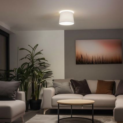 Brilagi - Plafonnier LED CERIA à montage en surface 1xE27/40W/230V Ø 30 cm blanc