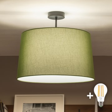 Brilagi - Plafonnier LED CERIA à montage en surface 1xE27/60W/230V Ø 45 cm noir/vert