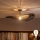 Brilagi - Plafonnier LED CERIA BOHO 1 x E27 (60 W) 230 V Ø 80 cm noir/marron