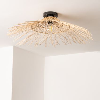 Brilagi - Plafonnier LED CERIA BOHO 1xE27/40W/230V Ø 100 cm bambou