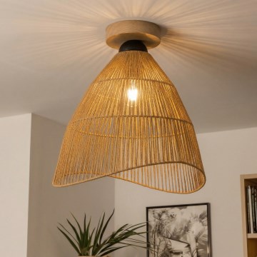 Brilagi - Plafonnier LED CERIA BOHO 1xE27/40W/230V Ø 50 cm marron/chêne
