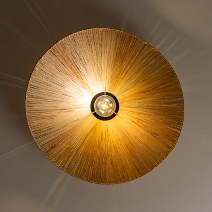 Brilagi - Plafonnier LED CERIA BOHO 1xE27/40W/230V Ø 60 cm raphia