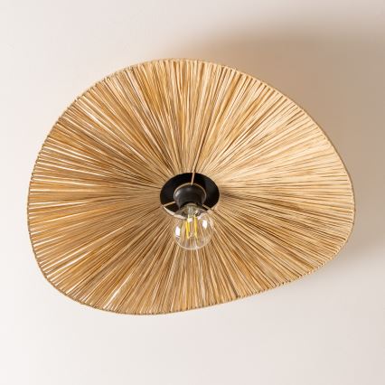 Brilagi - Plafonnier LED CERIA BOHO 1xE27/40W/230V Ø 60 cm raphia